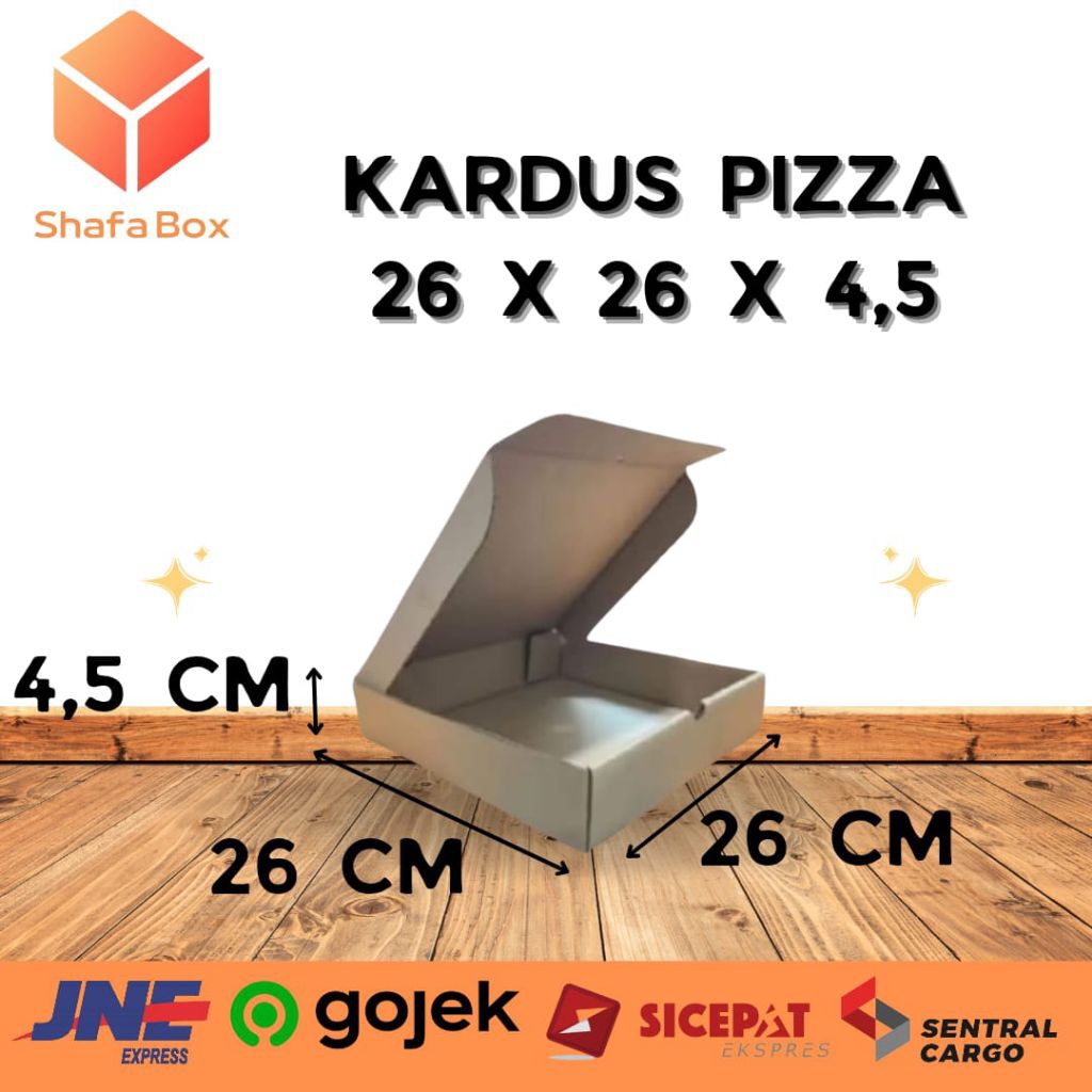 

Kardus Pizza Polos 26x26x4,5CM