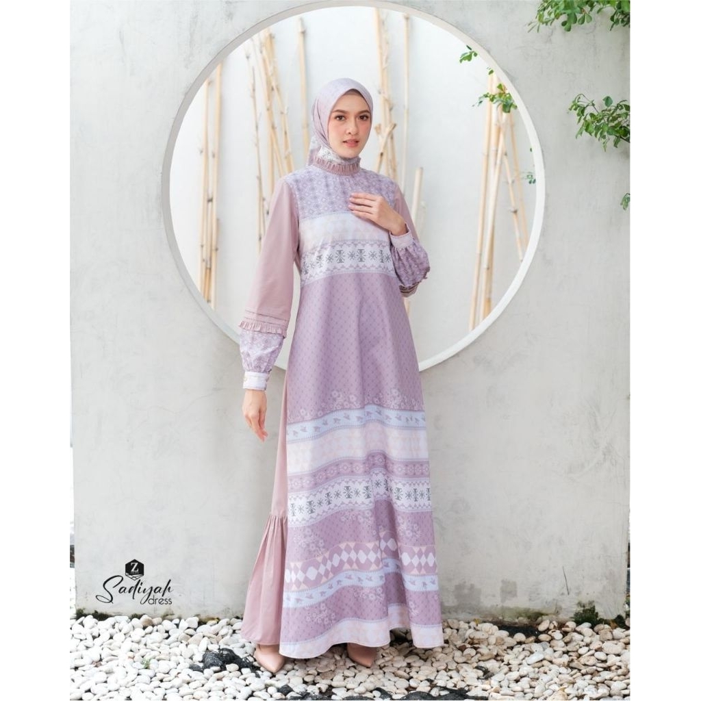 Sadiyah dress by zalifa✔️gamis motif,gamis motif. gamis motif