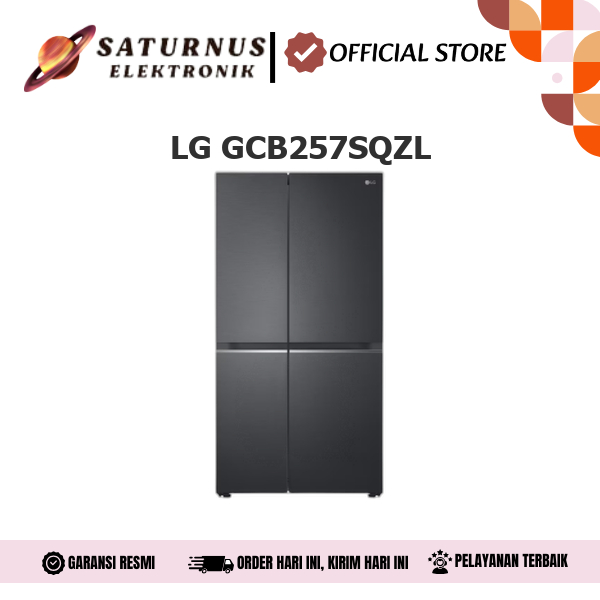 LG GCB257SQZL KULKAS 4 PINTU SIDE BY SIDE 647L GCB257SQZL GCB257 B257SQZL
