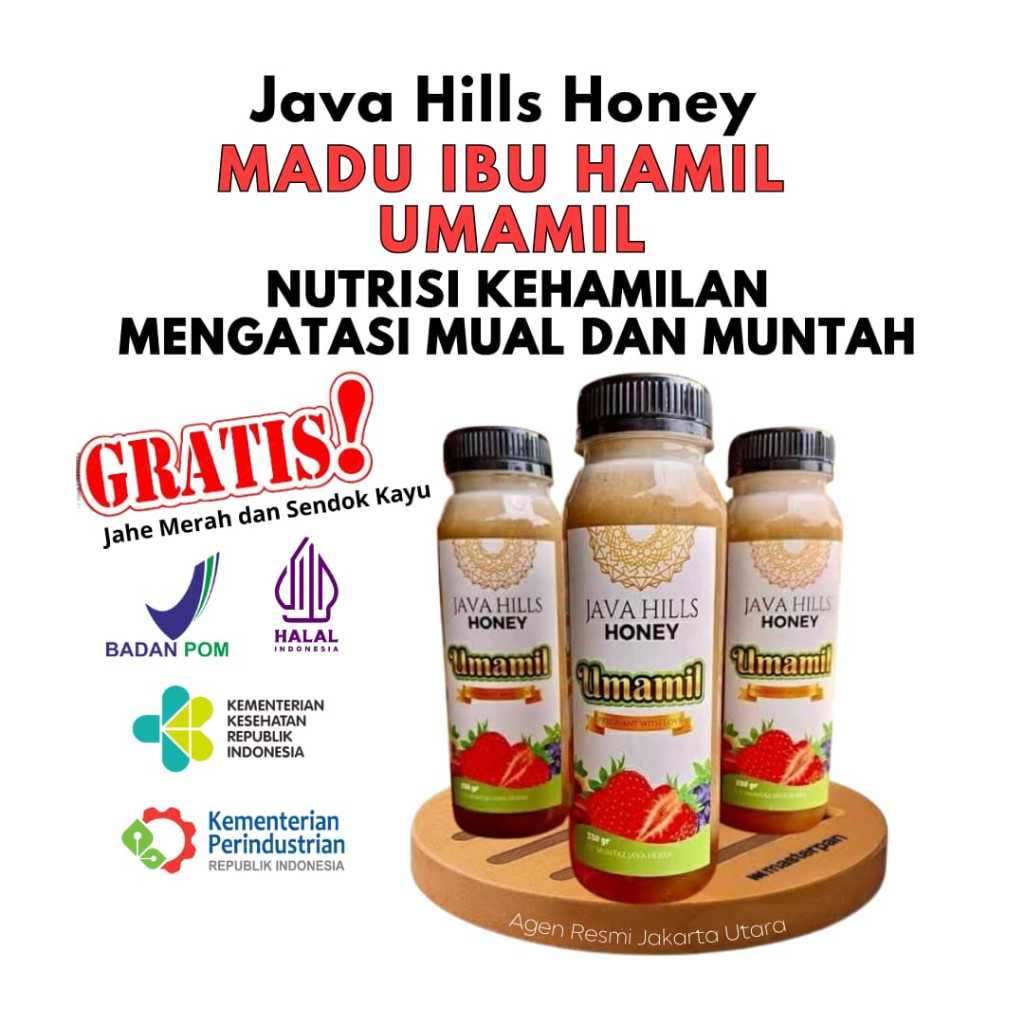 

Java Hills Honey Madu Umamil | Suplemen Herbal Ibu Hamil | Sehatkan Janin | Anti Mual Muntah 320gr.