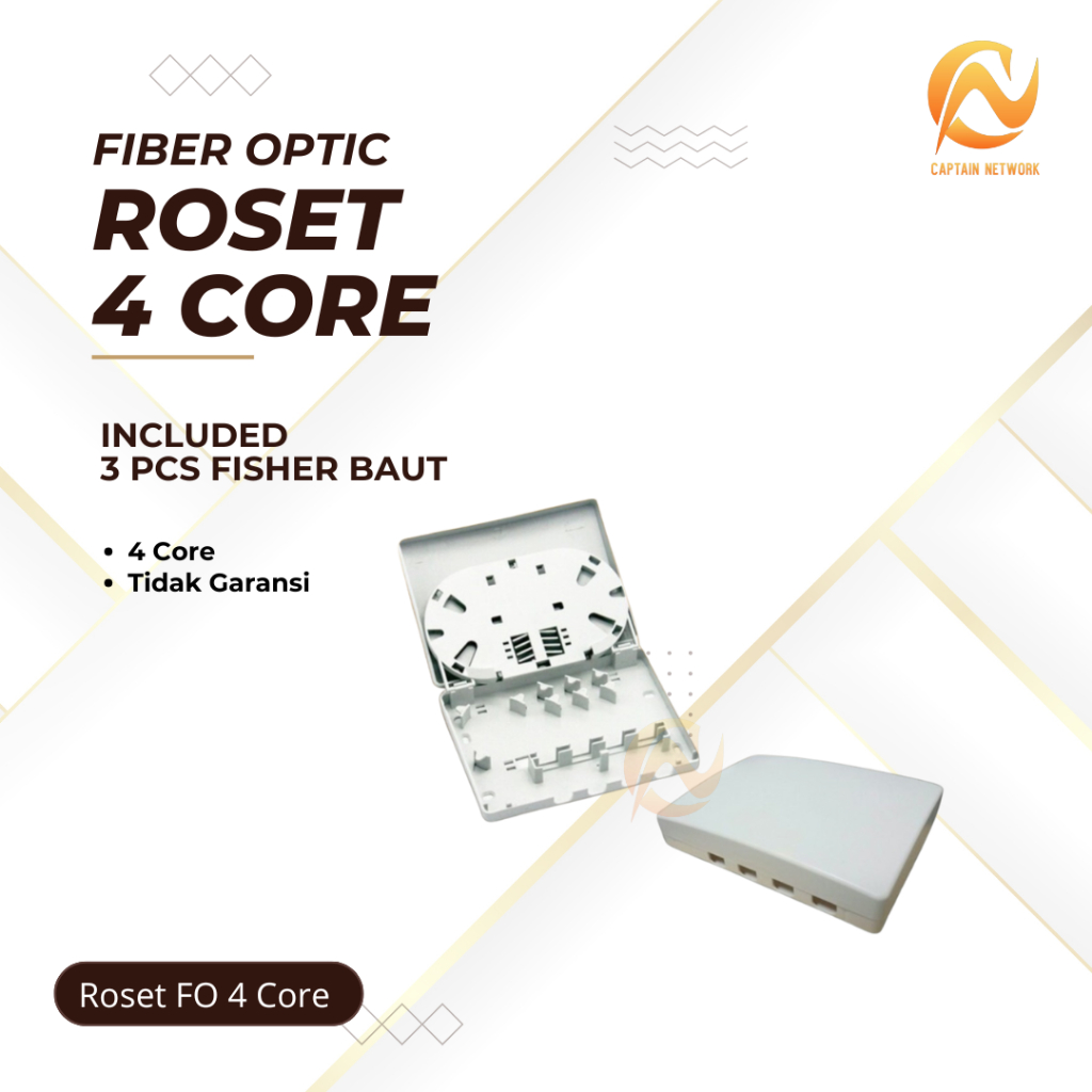 Roset Fiber Optic 4 Core kosongan|Roset FO 4 Core