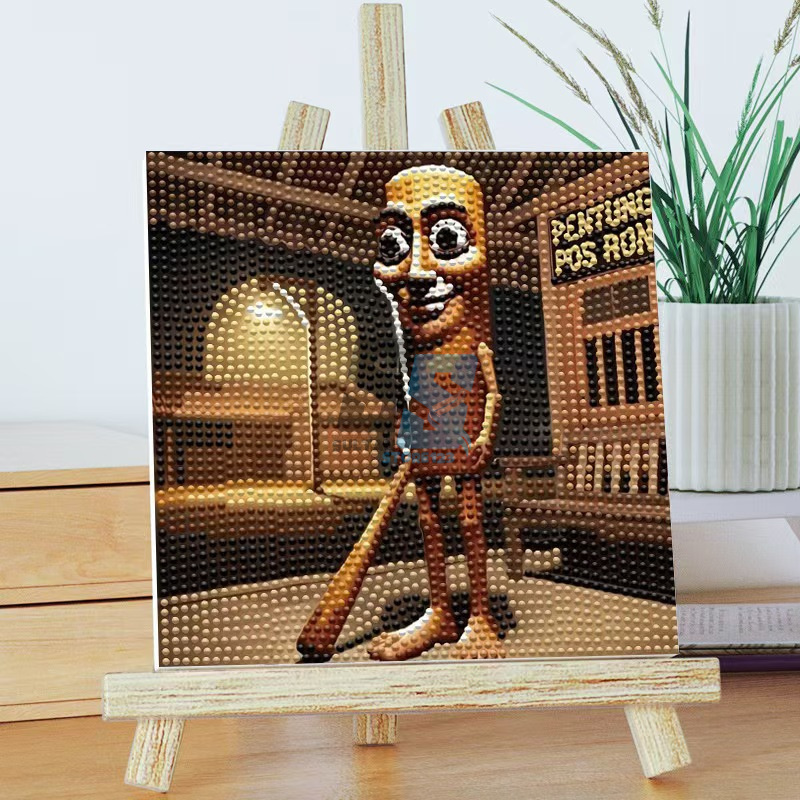 

SANRIO STIKER DIAMOND PAINTING LABUBU FRAME BINGKAI UKURAN 18 CM