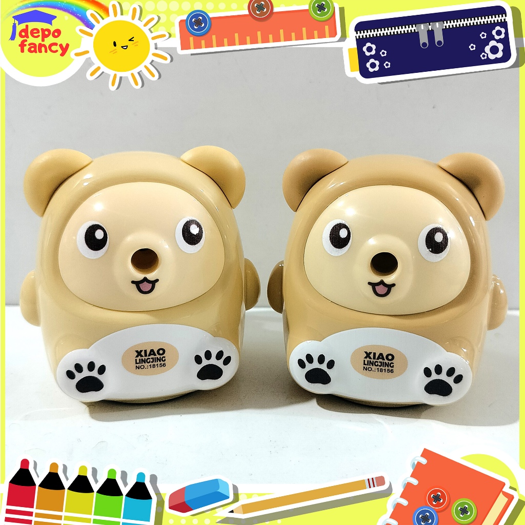 

Rautan Pensil Meja Putar 18156 Bear / Sharpener / Ongotan / Peruncing / Sleper