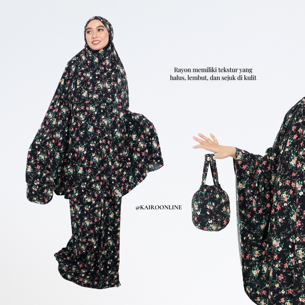 Kairo - Mukena Dewasa Rayon Motif 2in 1 | Mukena Rayon