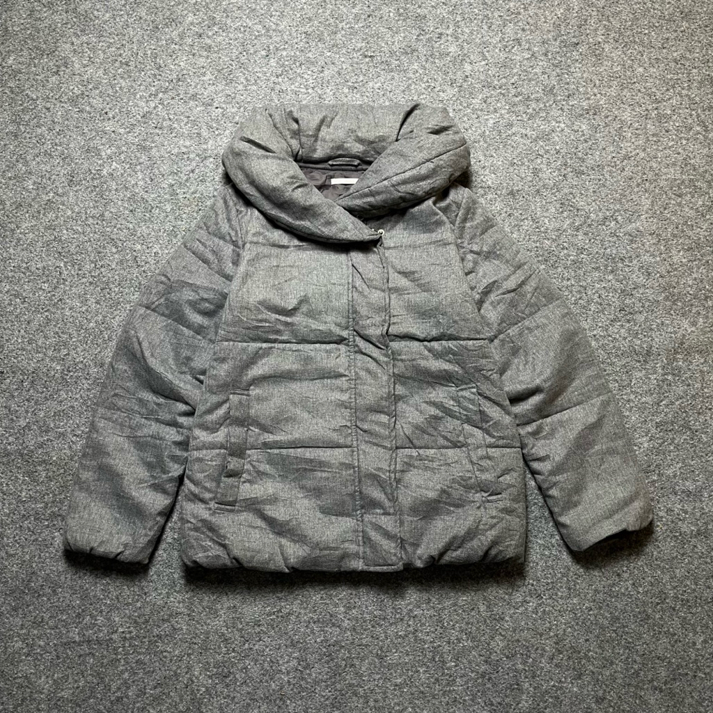 Opaque Clip Casual Puffer Jaket