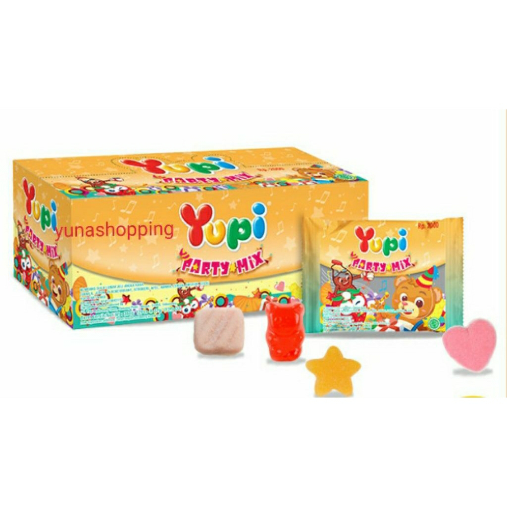 

Yupi Party mix 1 box isi 12 pcs@30g