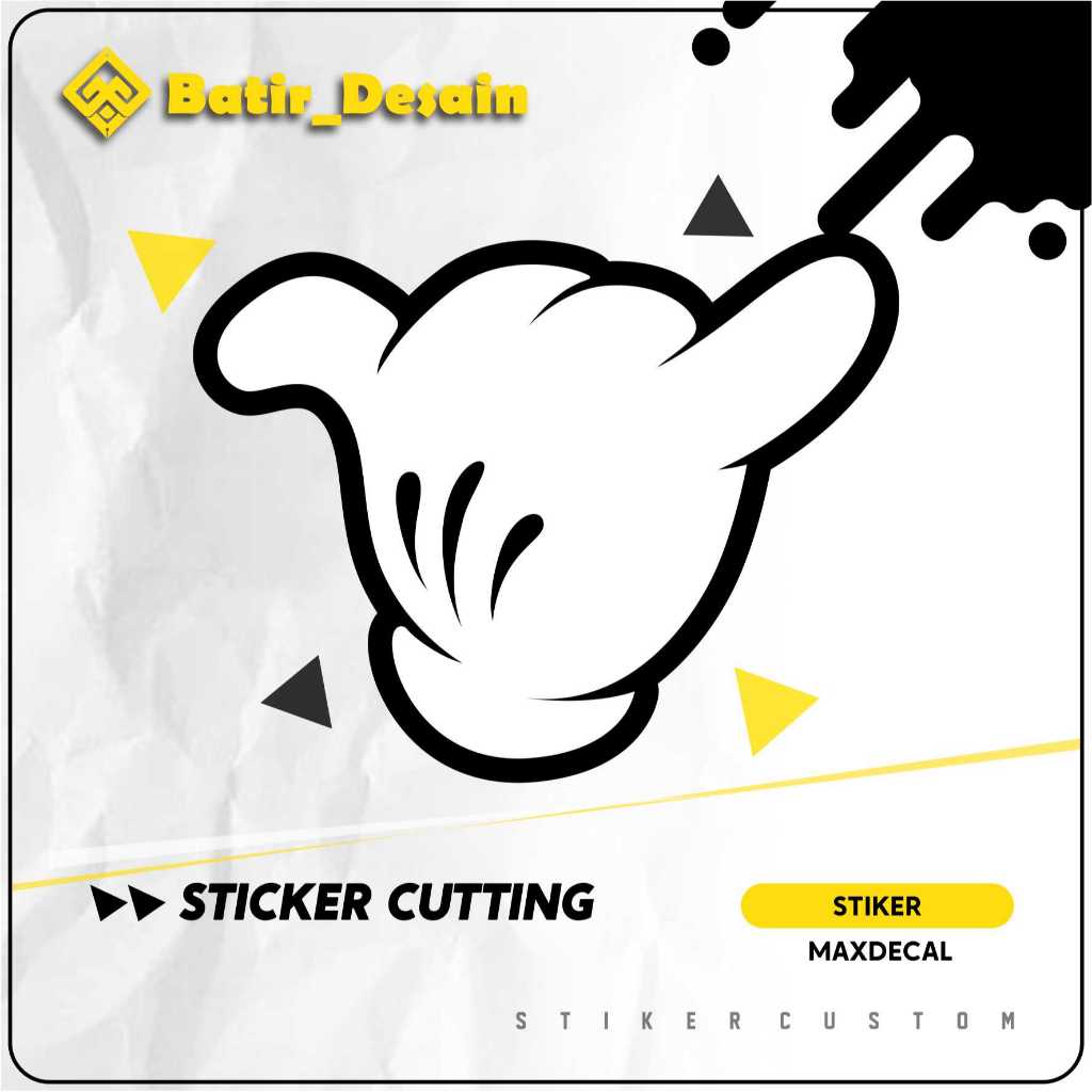 

Cutting Sticker Emoticon Mickey Hand Sign Call Me Paling Murah Terlaris Vol 2