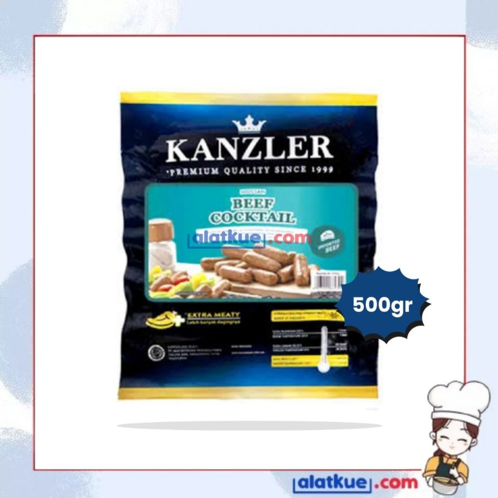 

KANZLER BEEF COCTAIL SAUSAGE EXTRA MELT 500GR | Frozen Food Kanzler Beef Coctail Sausage 500gr
