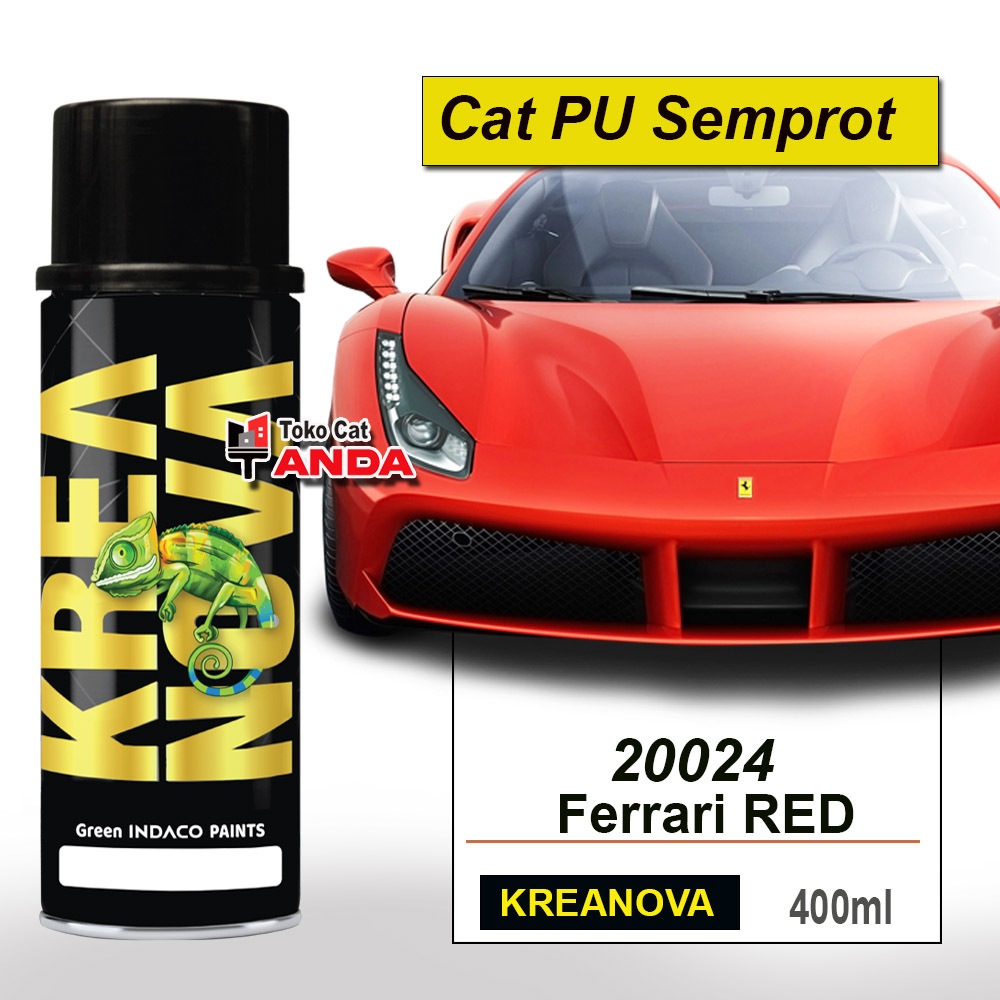 Cat Semprot PU Kreanova Ferrari Red 20024 - Pilok Merah Jreng 400ml PREMIUM