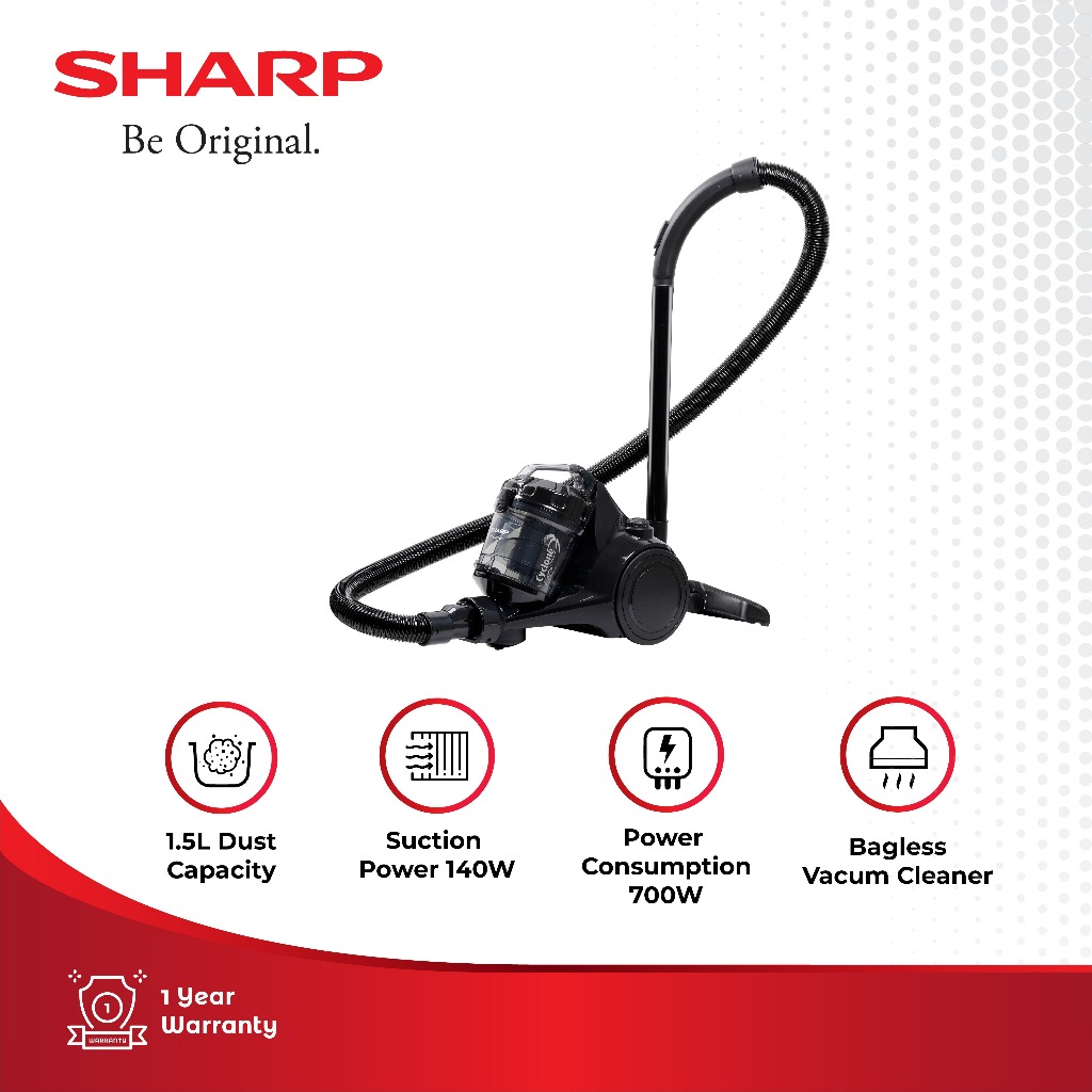 Sharp EC-EF07Y-BK Vacuum Cleaner