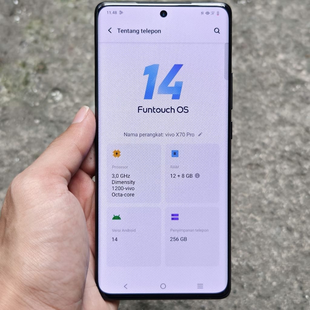 vivo X70 Pro 12/256GB second mulus normal murah