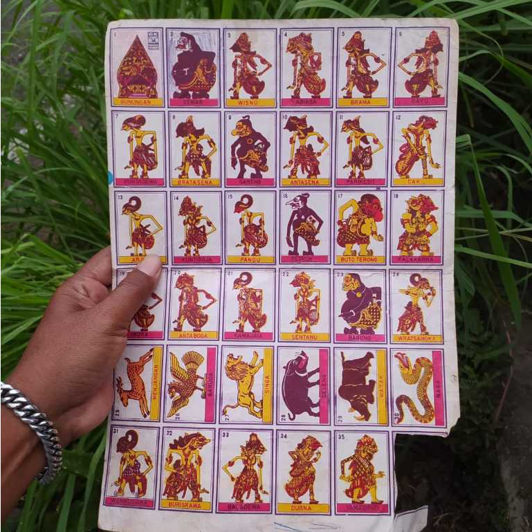 [ KOLEKSI LANGKA ] GAMBAR UMBUL WAYANG PRODUK GUNUNG KELUD ORIGINAL LAWAS