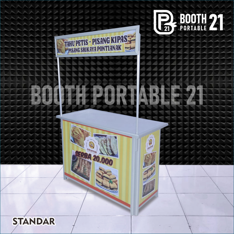 Booth Portable Gerobak Lipat Aluminium 80 STB