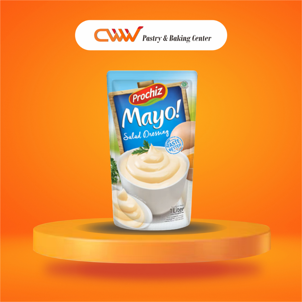 

Prochiz Saus Mayo Salad Dressing Creamy 1L Liter Mayones Mayonnaise Cocolan Makanan Roti Kue