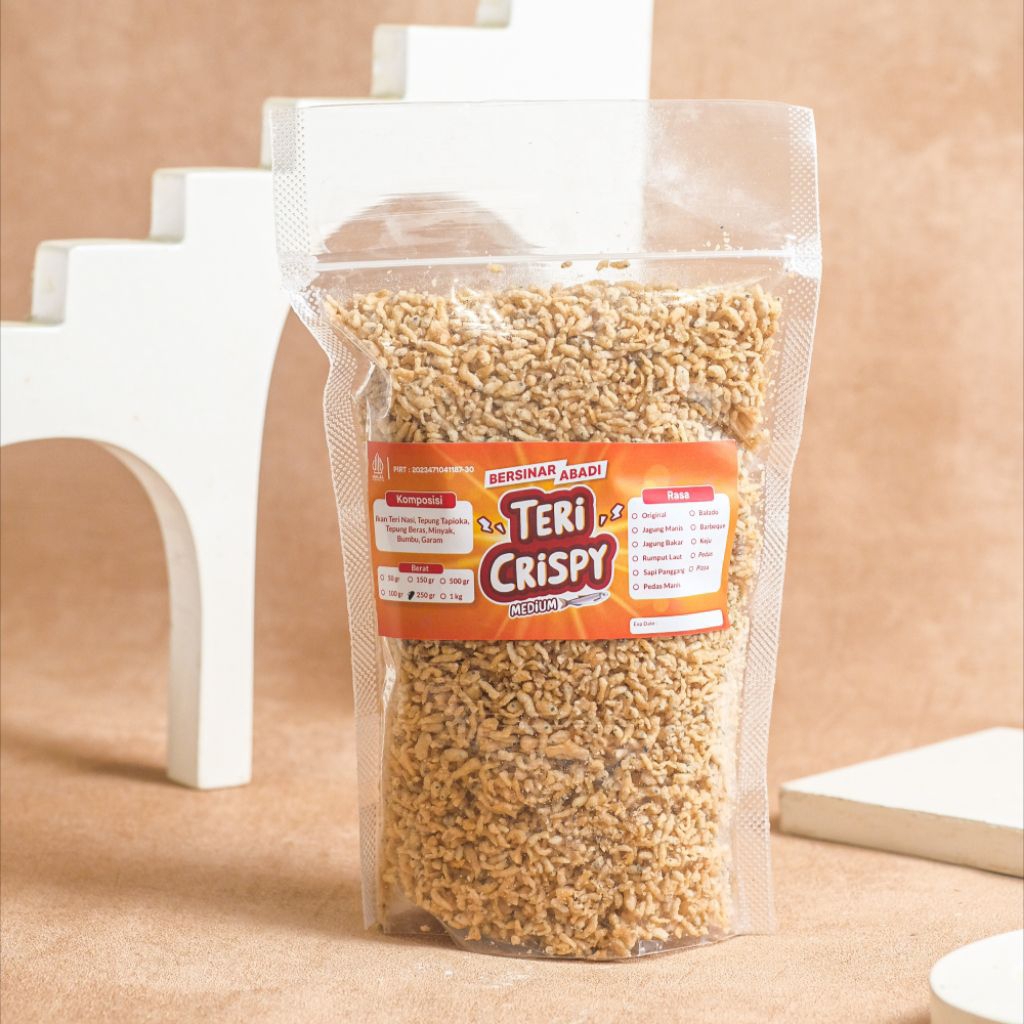 

[TERI MEDIUM ANEKA RASA 250GR] TERI CRISPY NON MSG ENAK GURIH