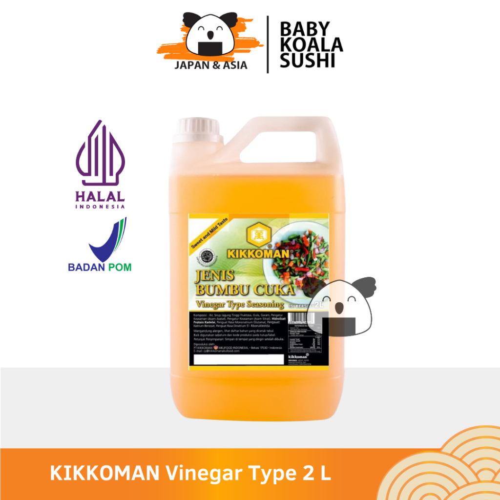 

Kikkoman Vinegar Type Seasoning 2 L Halal | Bumbu Cuka Halal