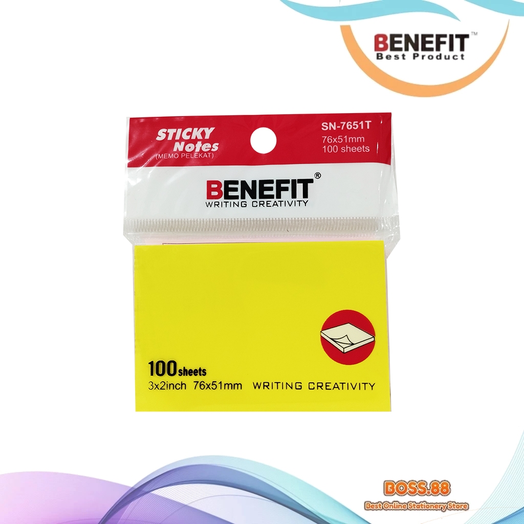 

STICK NOTE BENEFIT SN-7651T (1 PCS)