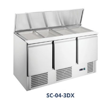 Gea SC-04-3DX Stainless Steel Under Counter Chiller For Salads - Kabinet Undercounter Untuk Pembuata