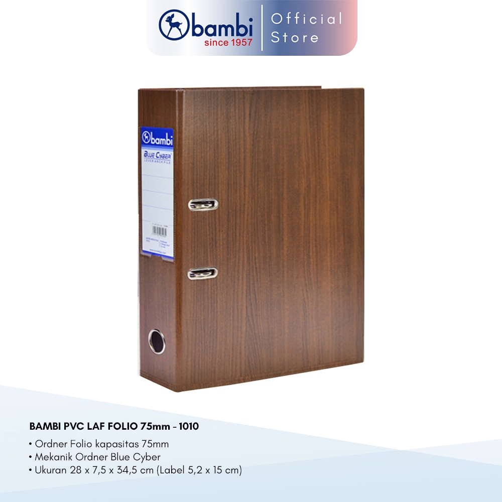 

Bambi Lever Arch File Ordner Folio Wood Series Jumbo Size 75 mm Original