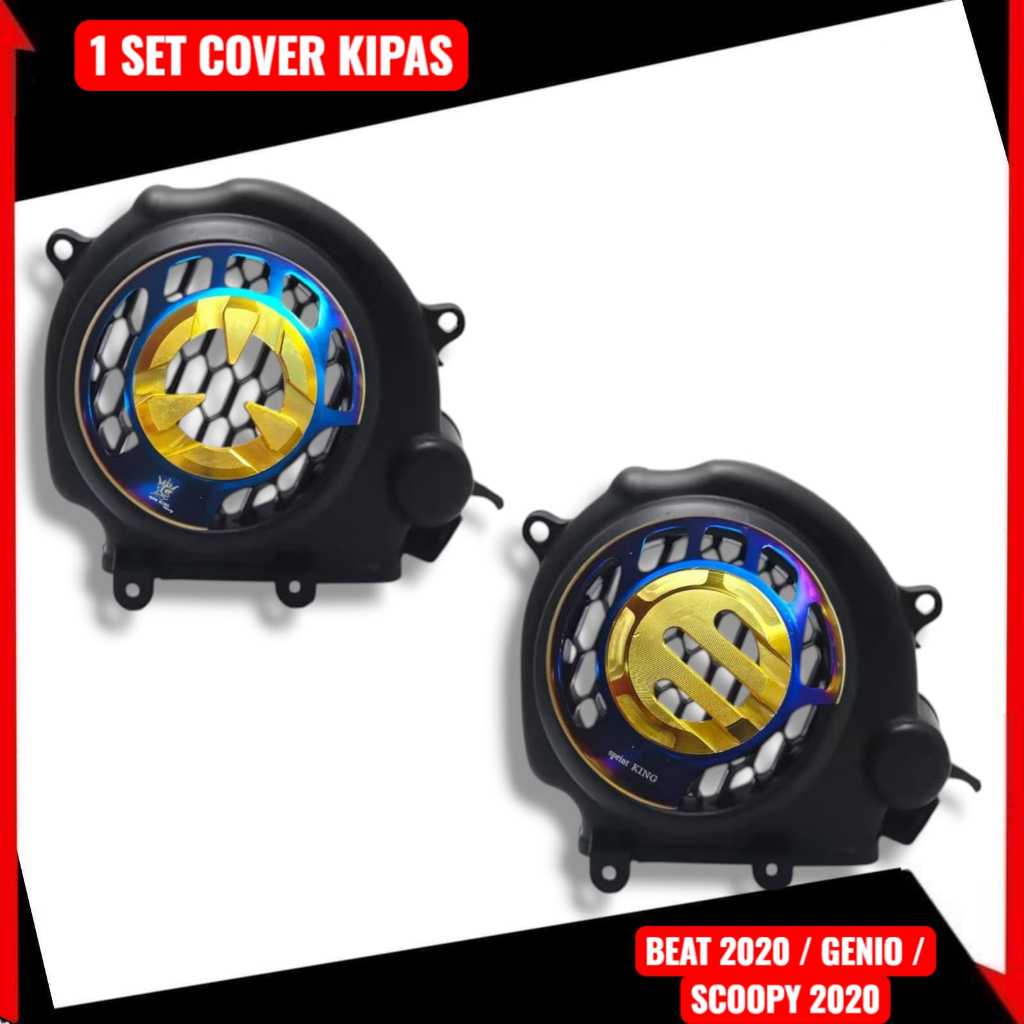 COVER TUTUP KIPAS  COVER FAN PLUS TUTUP KIPAS CNC BEAT 2020 SCOOPY 2020 GENIO