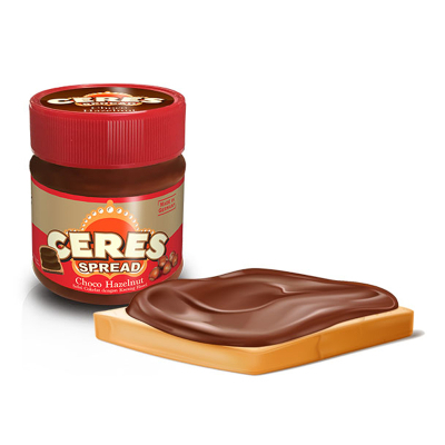

Ceres Spread Selai Coklat Hazelnut 180g x 2 PCS / Ceres Choco Hazelnut