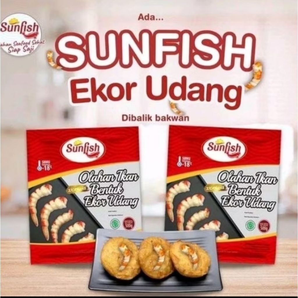 

Sunfish bentuk ekor udang 450g | 26-30pcs | olahan ikan bentuk ekor udang | MQ Frozen food
