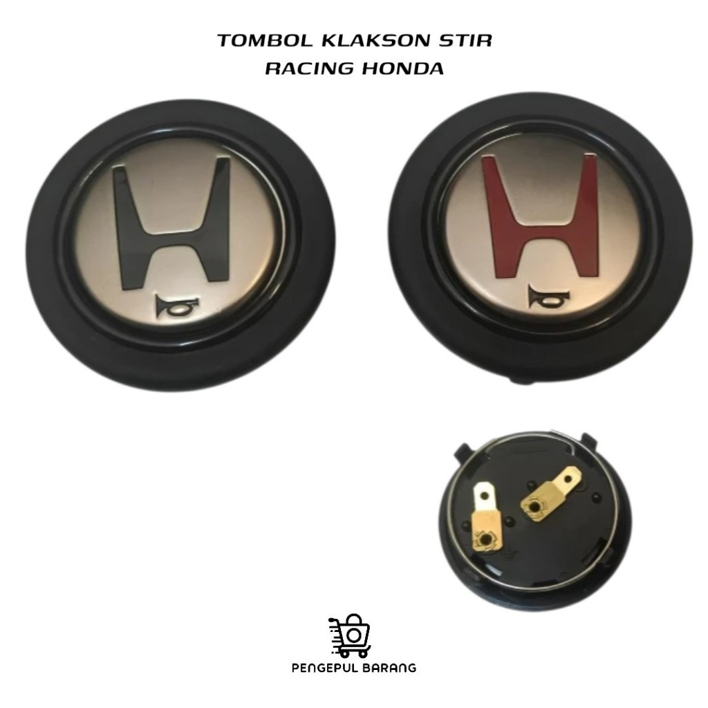 TOMBOL KLAKSON STIR RACING HONDA / tombol klakson stir racing premium logo honda klakson stir racing