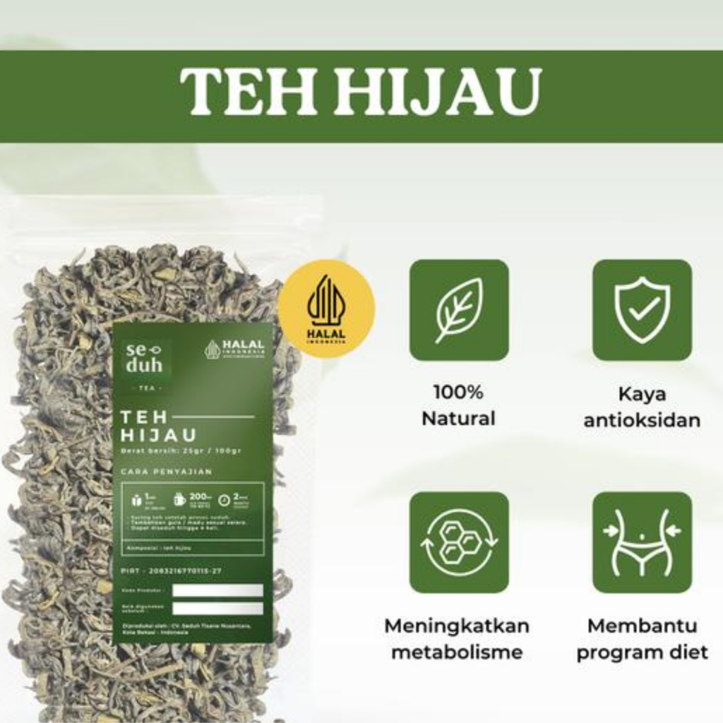 

TEH HIJAU ORGANIK / ORGANIC TEA 25 GRAM
