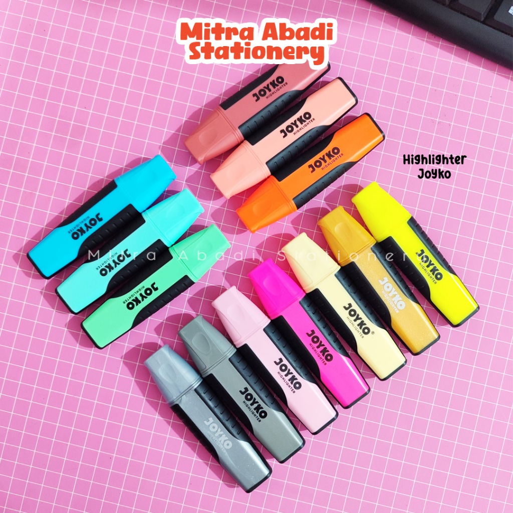 

( 1 PCS) HIGHLIGHTER JOYKO / PENANDA CATATAN JOURNALING CATATAN ALAT TULIS SEKOLAH ATK KANTOR MURAH