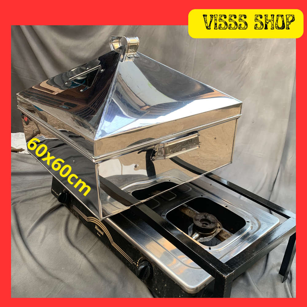 Klakat kukusan 50cm dan 60cm Bahan Stainless Besar Kotak