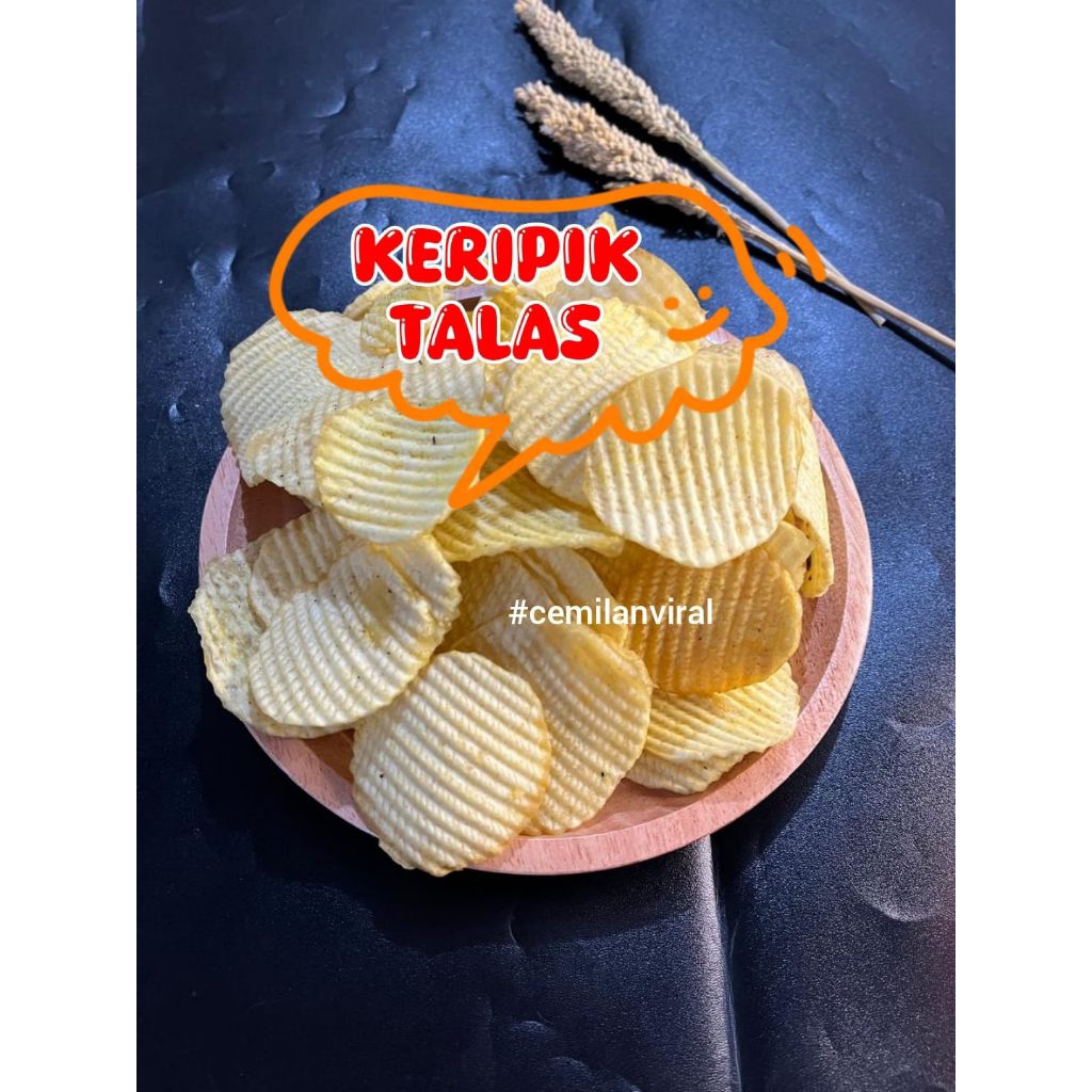 

Cemilan Viral Keripik Talas Balado & Original Renyah Gurih Kripik Pedas Snacks Food Asin