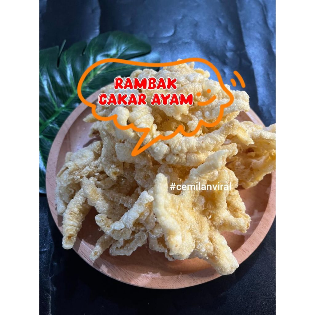 

Cemilan Viral Rambak Cakar Ayam Kerupuk Kulit Ceker Ayam Renyah Gurih