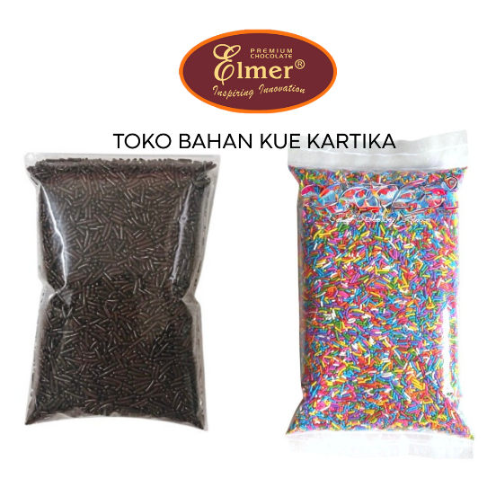 

Elmer Meses Dark Coklat Meses Warna Warni Rainbow 250gr / 500gr / 1000gr