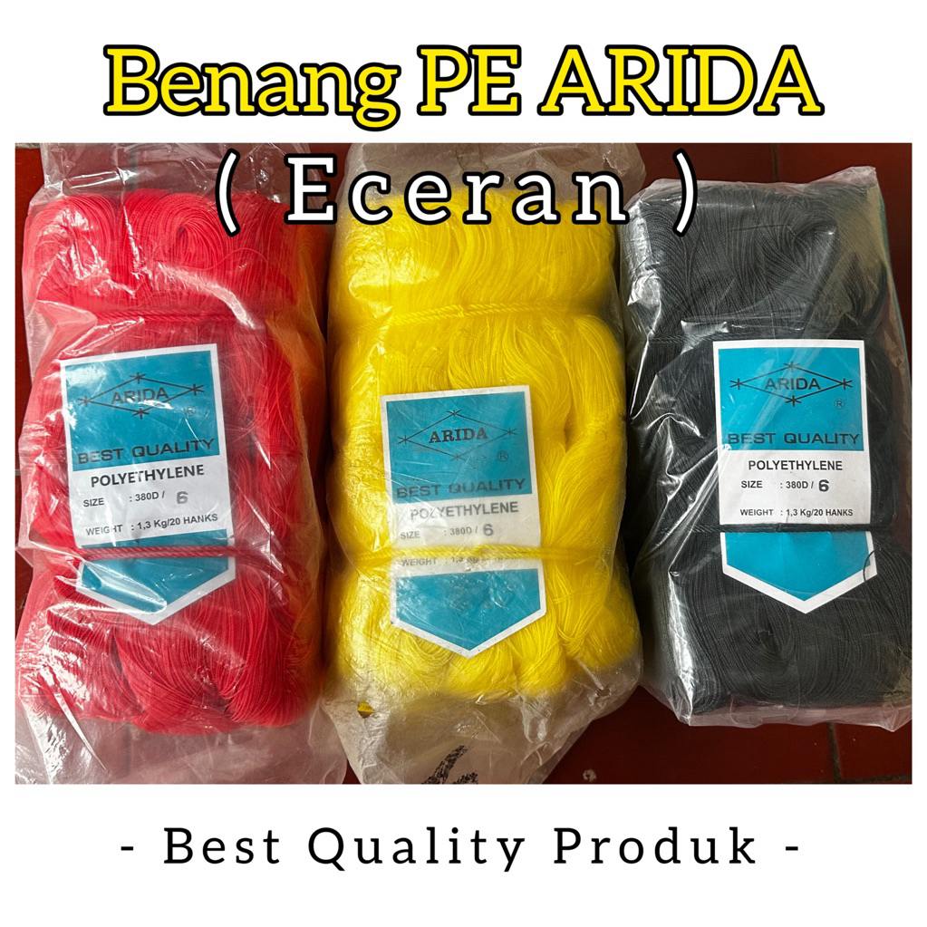 BENANG ARIDA D6 (ECERAN) / BENANG PE D6 / BENANG LAYANGAN / TALI PE ARIDA