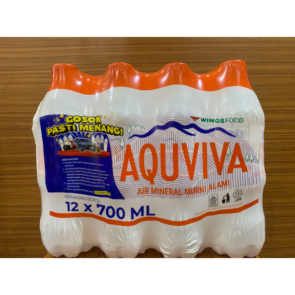 

air mineral aquviva 700ml isi 12