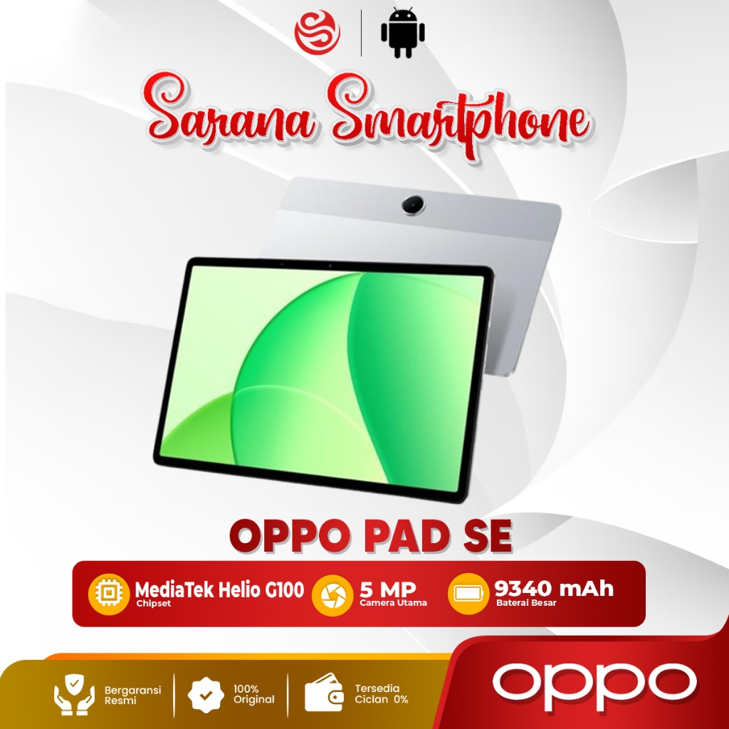 Oppo Pad SE 4/128GB Tab Tablet Oppo New Garansi Resmi