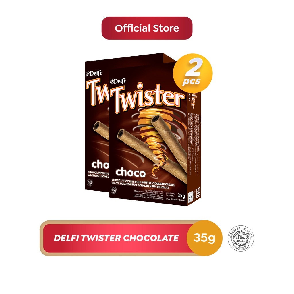 

Delfi Twister Wafer Chocolate 2 x 35 gr