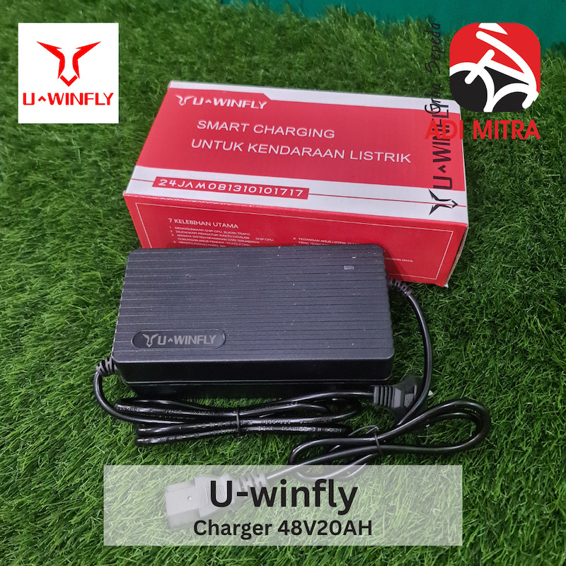 Uwinfly Charger Motor Listrik 48V20AH Untuk Tipe Uwinfly D8P Maleo R8P GB U2S RF8