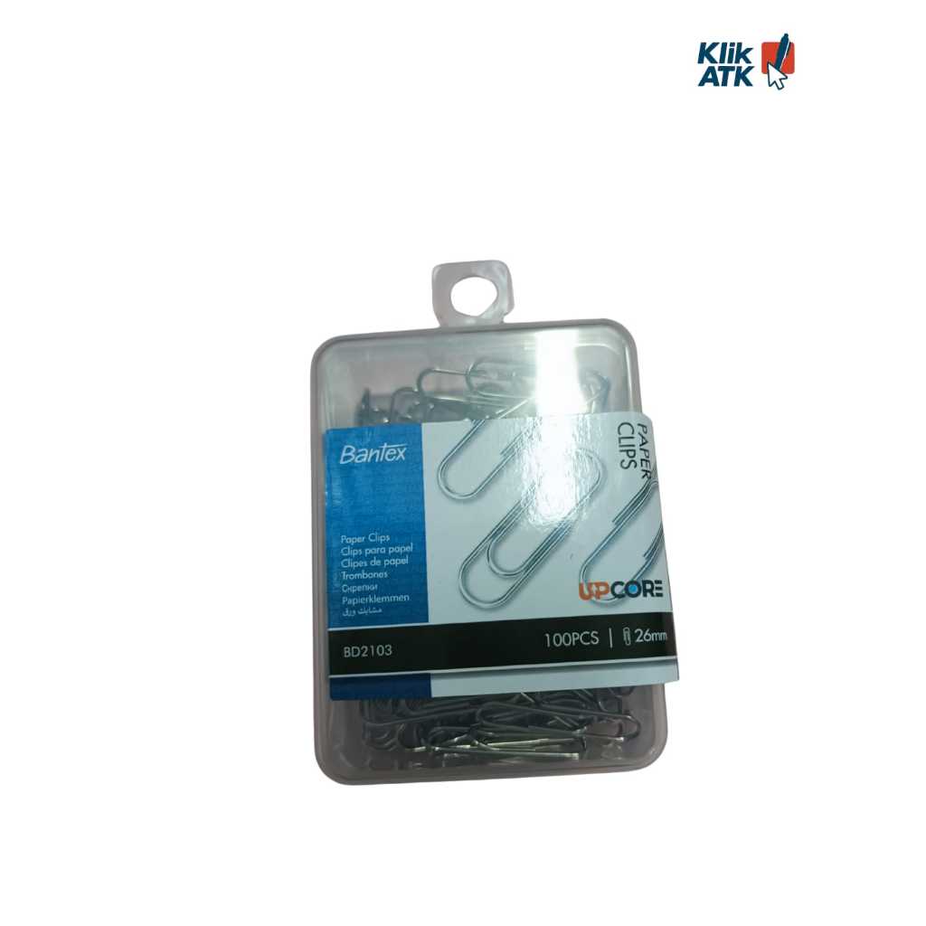 

paper Clip Bantex BD2103 26mm, isi 100 pcs - Per Pack