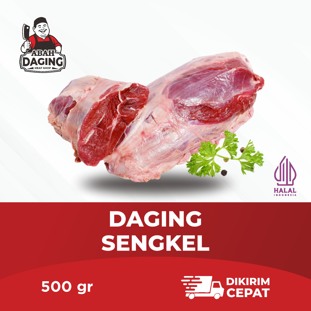 Daging Sengkel sapi lokal – Shank Beef | Halal Siap Masak | Abah Daging