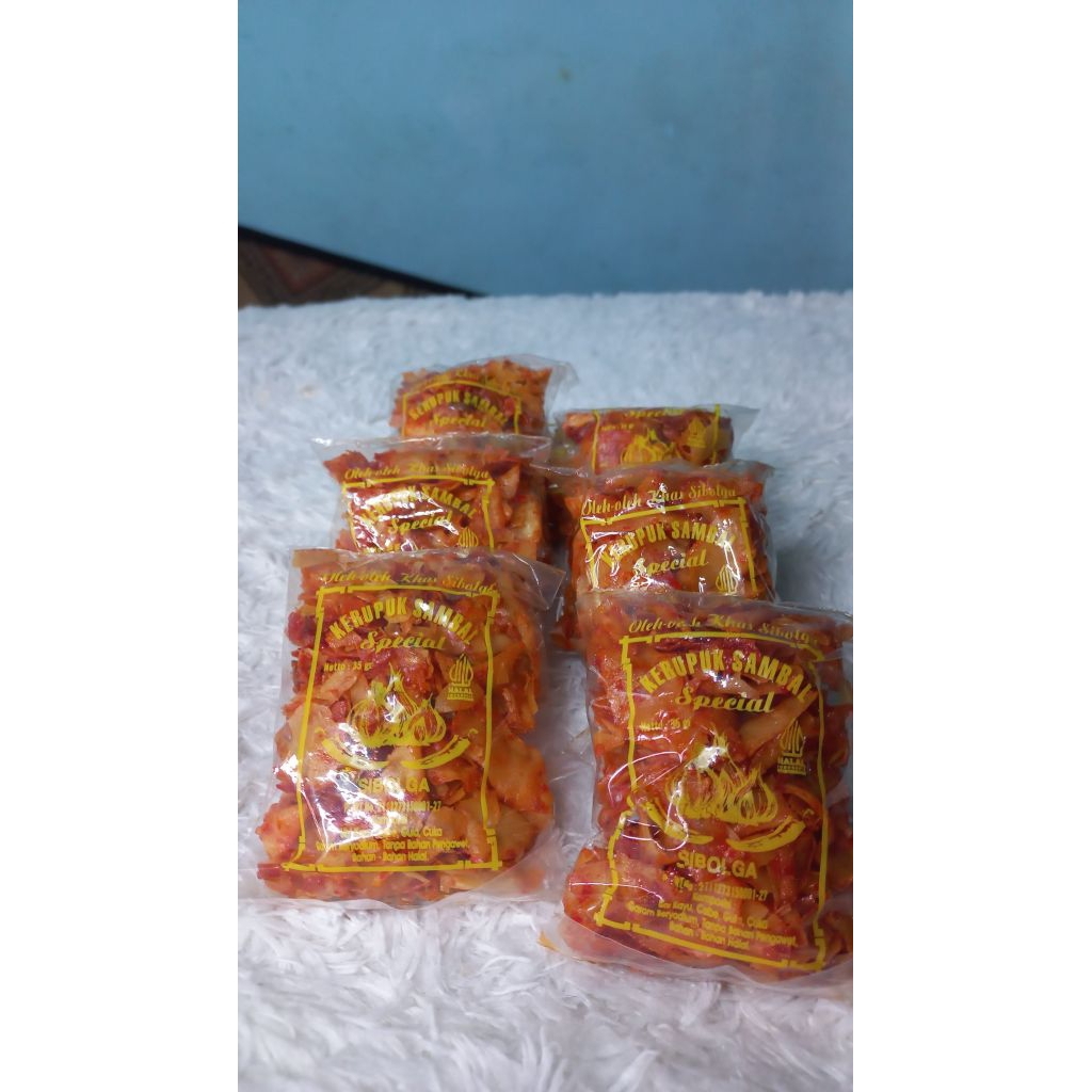 

1 bungkus kripik Singkong Sambal Special Ikan Teri Sibolga