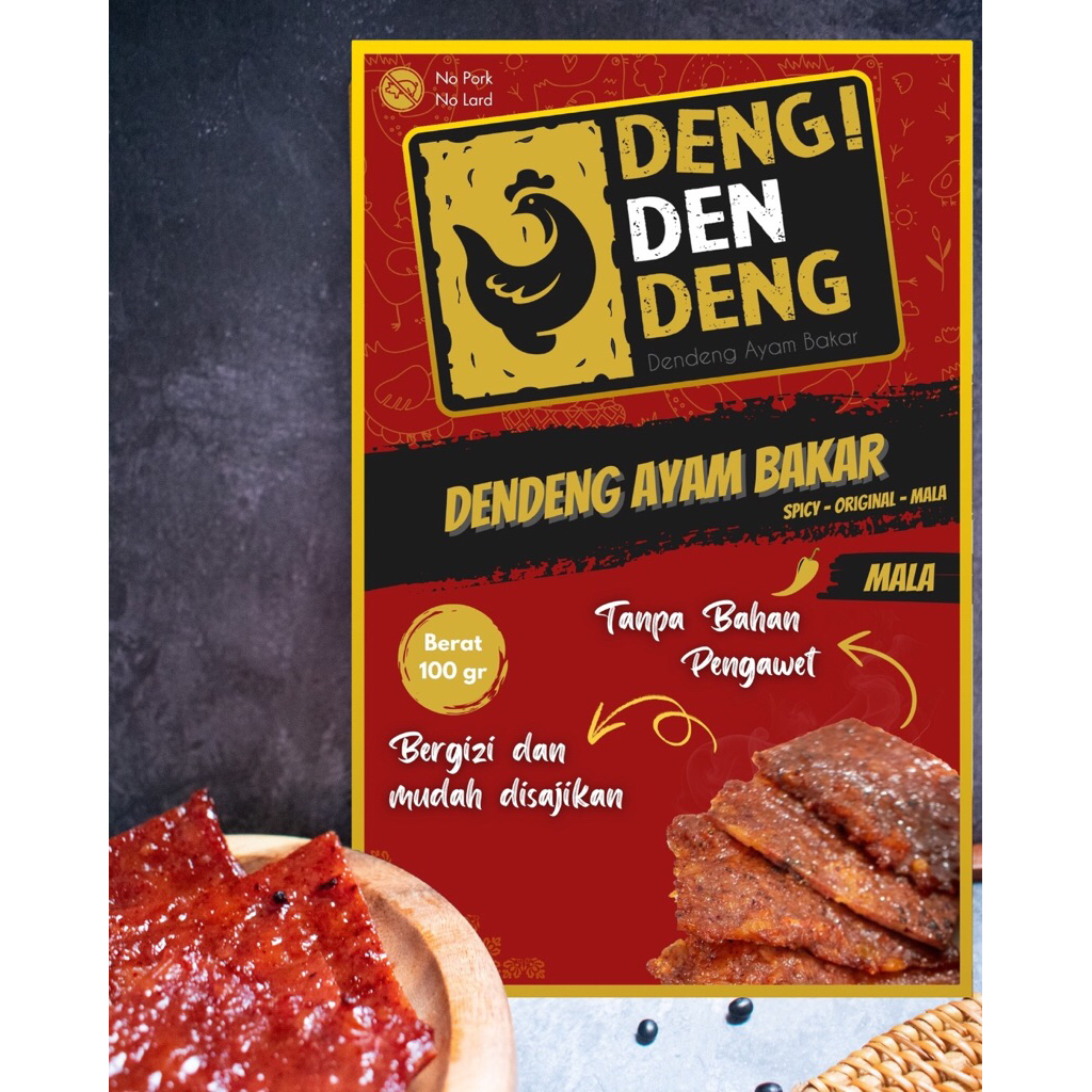

Dendeng Ayam Bakar Premium Halal 100gr Promo Free Sambal | Deng dendeng