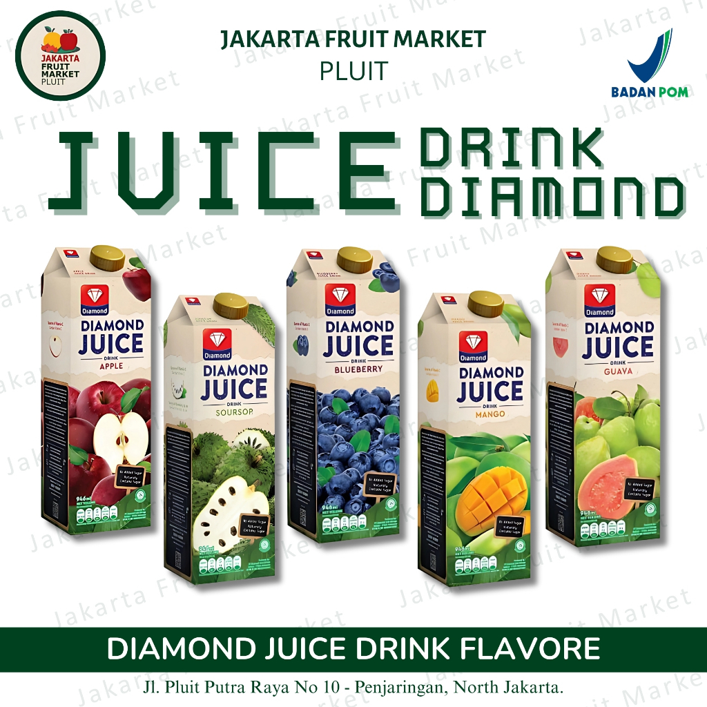 

Diamond Juice Unsweet All Flavour No Added Sugar (946 ml)