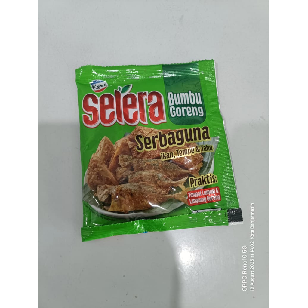 

Kobe Selera Bumbu Goreng Serbaguna Ikan Tempe & Tahu 70gr (3pcs)