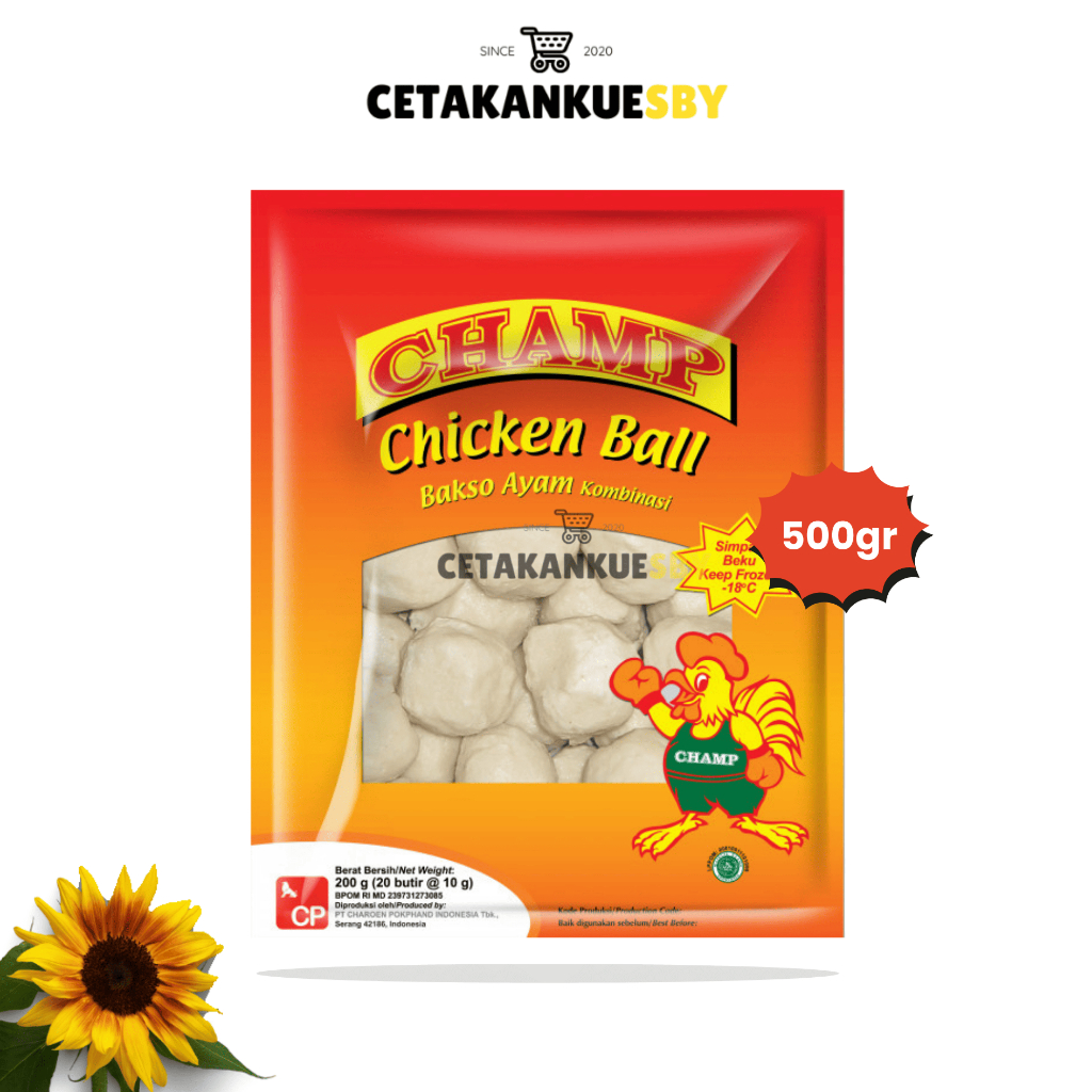 

(CKS) CHAMP CHICKEN BALL 500GR | Frozen Food Champ Chicken Ball 500gr