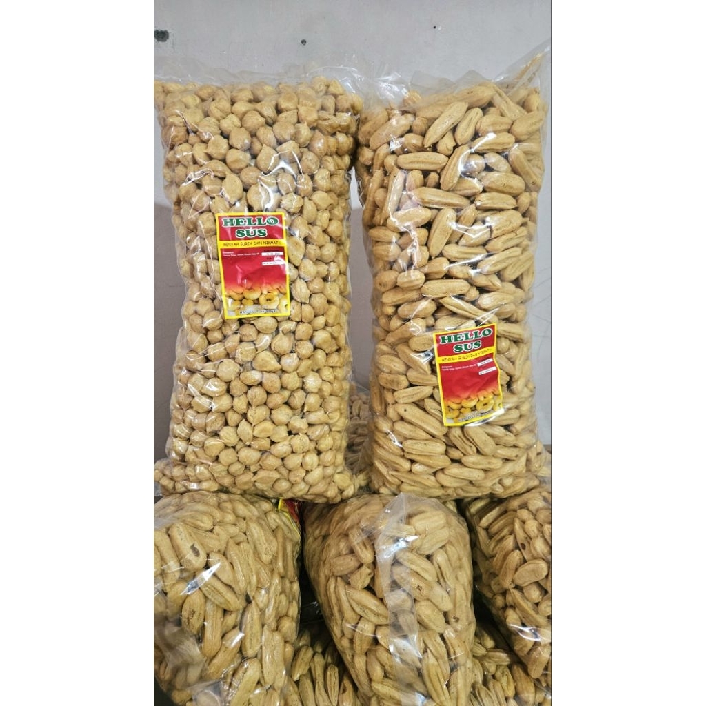 

hello sus lonjong /hello soes bulat / soes kering / soes gurih/snack hajatan