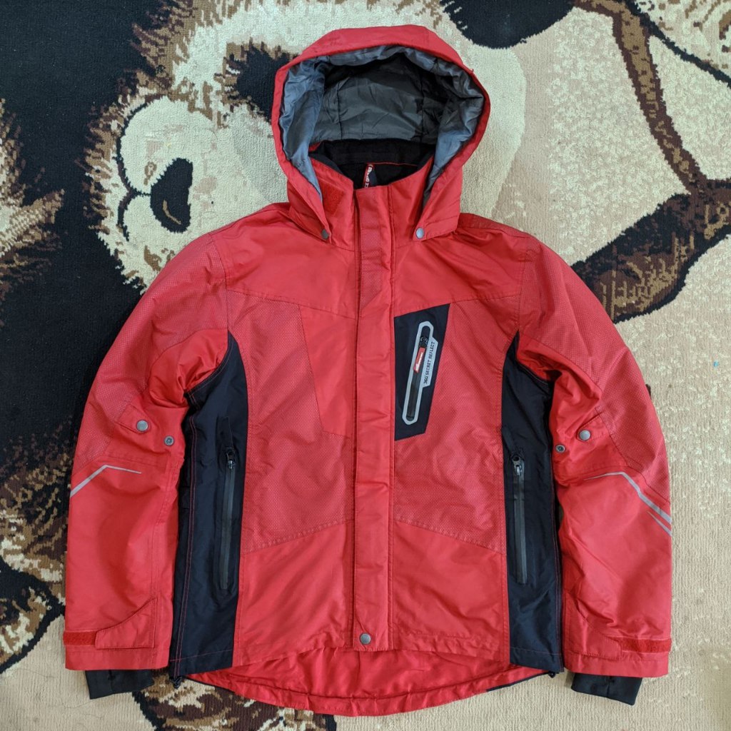 Jaket Merah Aegis 360° Reflektif Biker Jacket