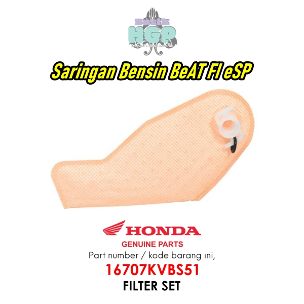 Filter Bensin Fuel Pump Vario Karbu , Filter Set Original AHM - 16707KVBS51