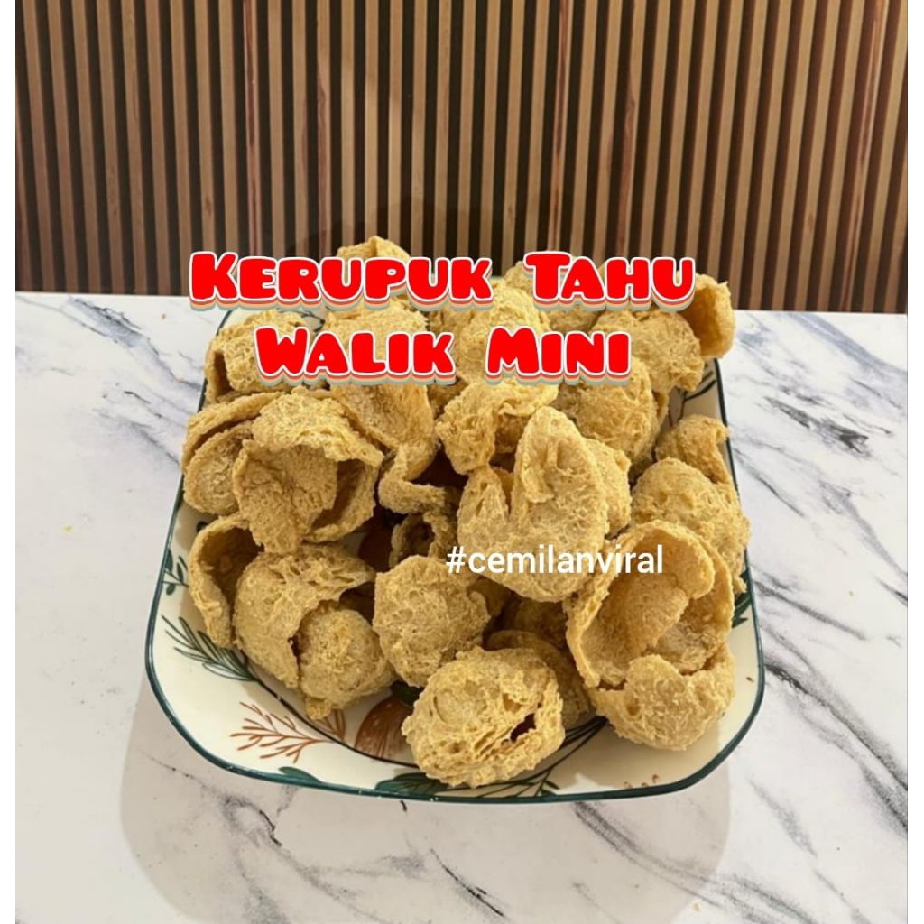 

Cemilan Viral Kerupuk Tahu Walik Mini Krupuk Tahu Crispy Snack Renyah Asin Food Keripik Makanan