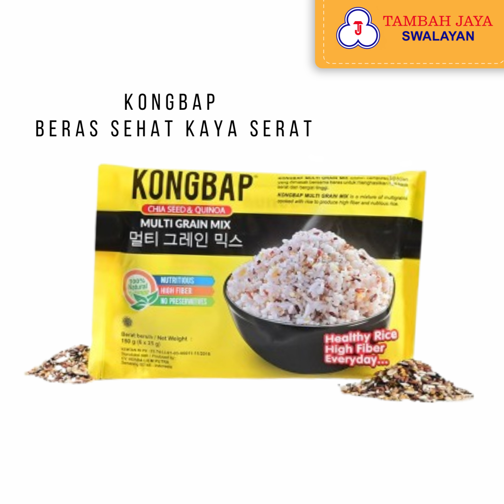 

Kongbap Multi Grain Mix | Original | Chia Seed & Quinoa 150gr (6 Sacet x25gr)